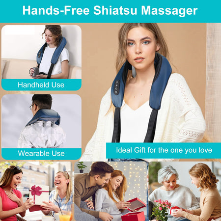 Lumilash NeckRelief™ Infrared Shiatsu Neck & Shoulder Massager